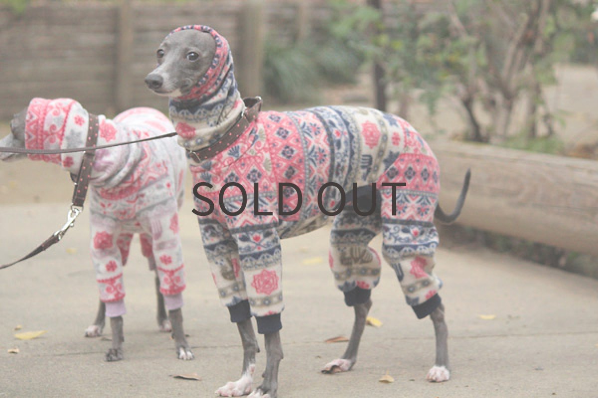 画像2: ルコック柄フリース(ネイビー) (2)