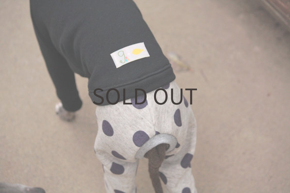 画像2: ドットロンパ重ね着風(パープル) (2)