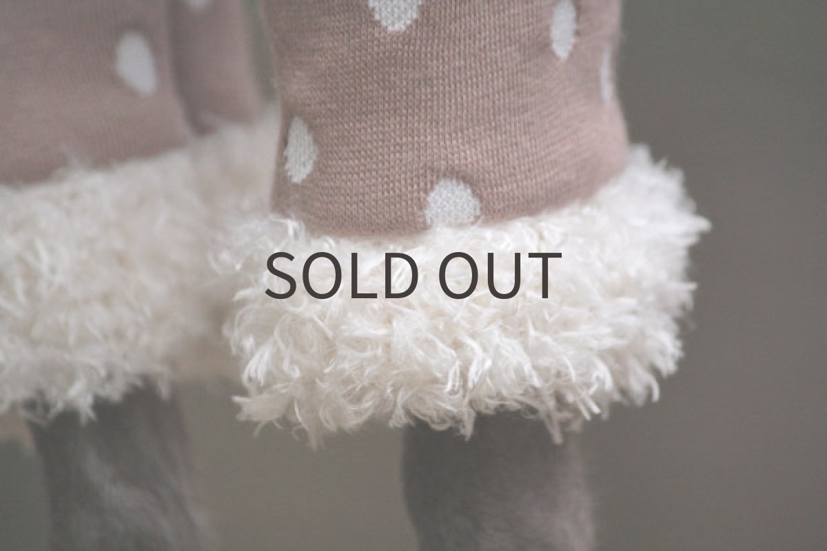 画像2: ランダムドットキルト（マロン） (2)