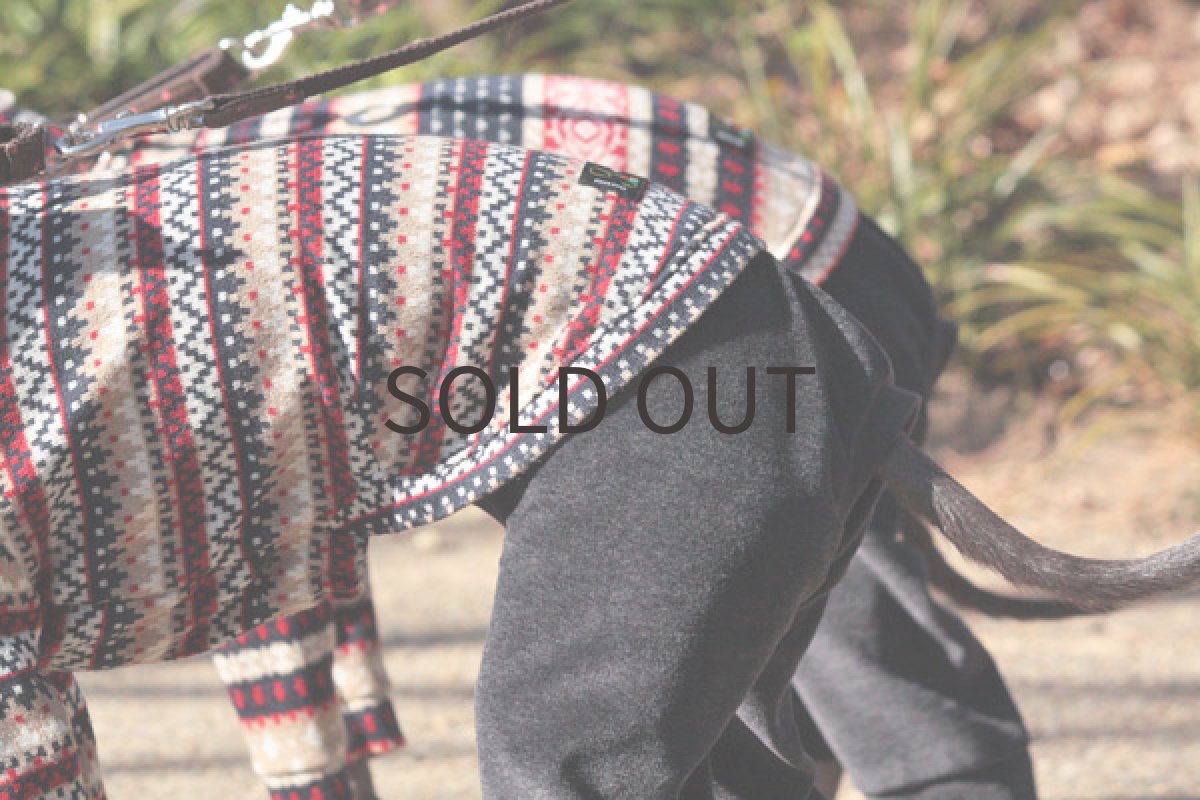 画像4: ジャガードニットロンパ重ね着風（ブロック） (4)