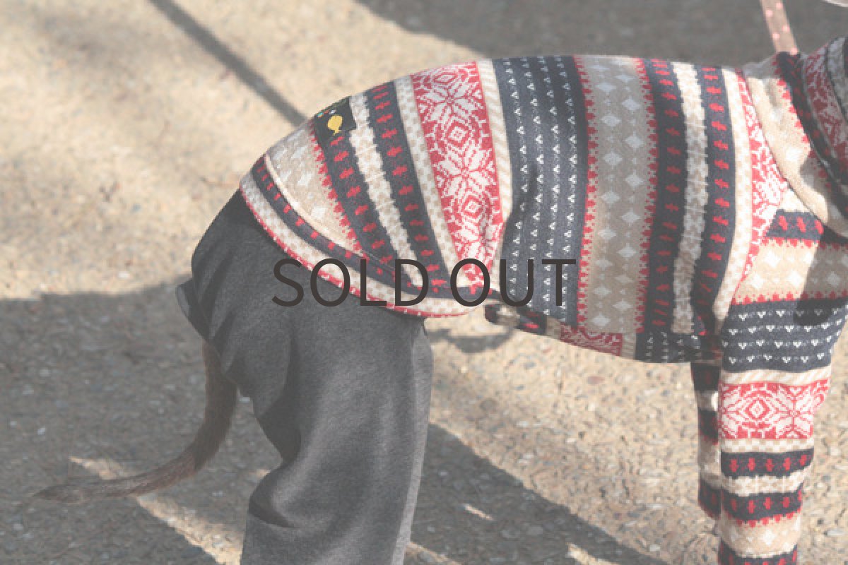 画像5: ジャガードニットロンパ重ね着風(スノー) (5)