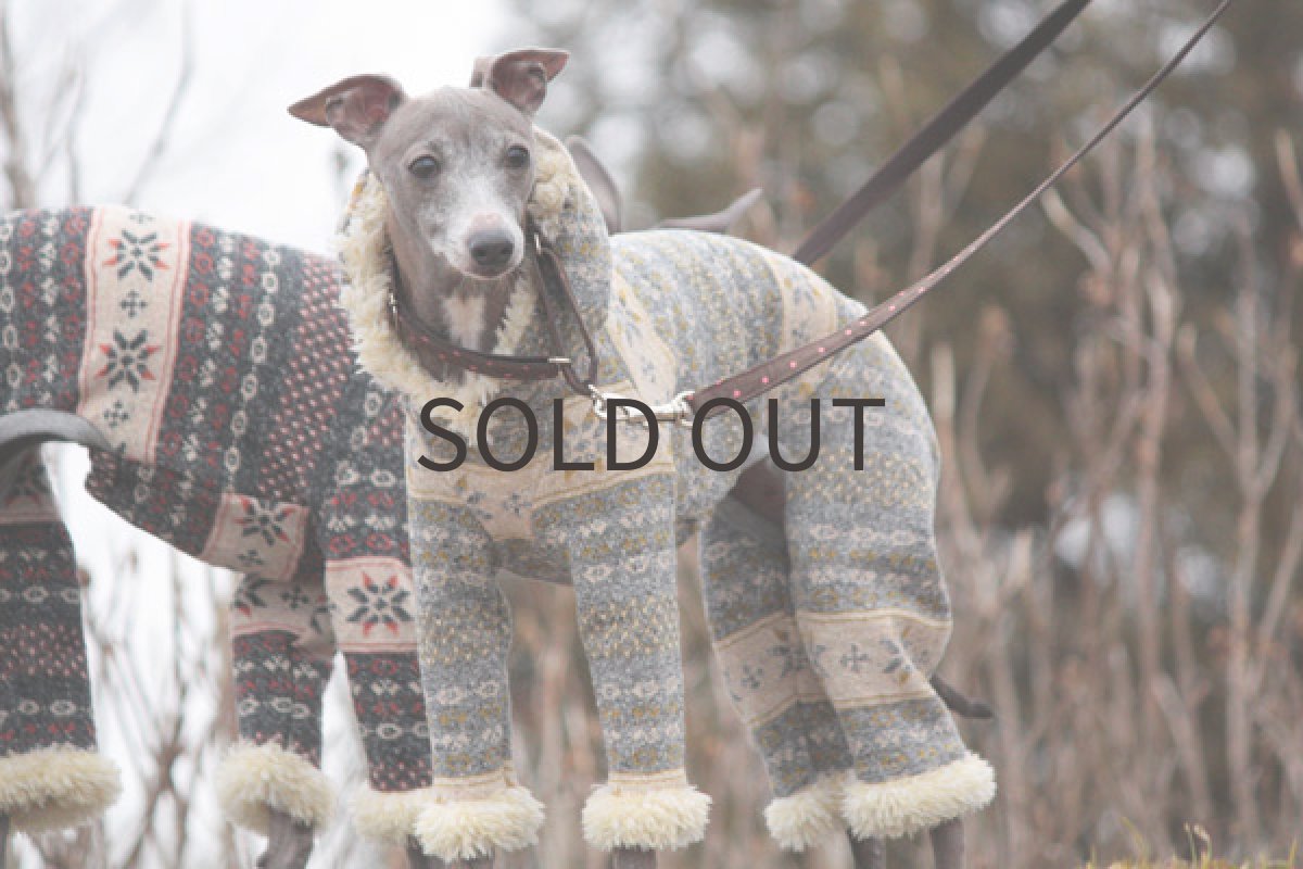 画像3: 北欧風ジャガードロンパ（イエロー） (3)