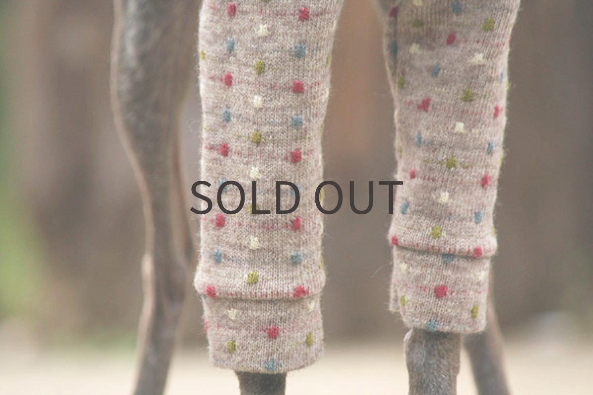 画像4: ブロックドットのジャガードニット(ベージュ) (4)