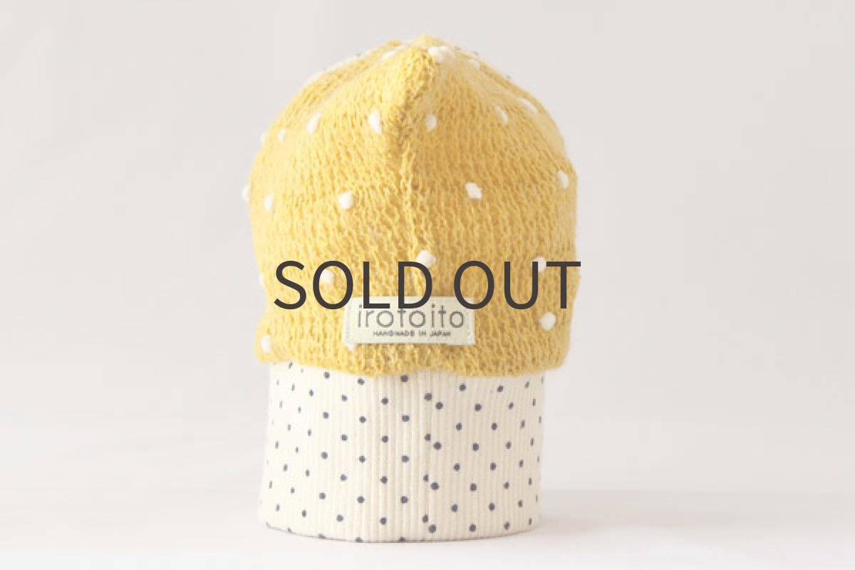 画像3: からしの雫スヌード（ピンドットリブ） (3)