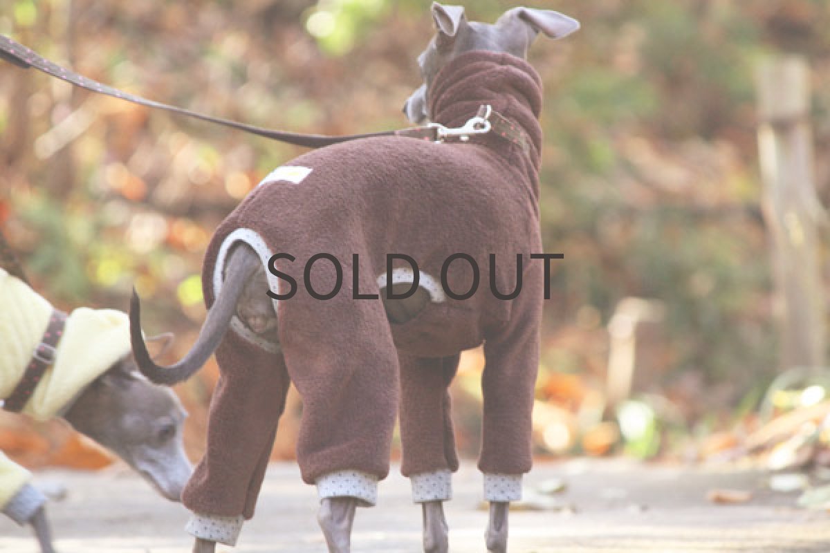 画像3: 両面マイクロファーのロンパース（ブラウン） (3)