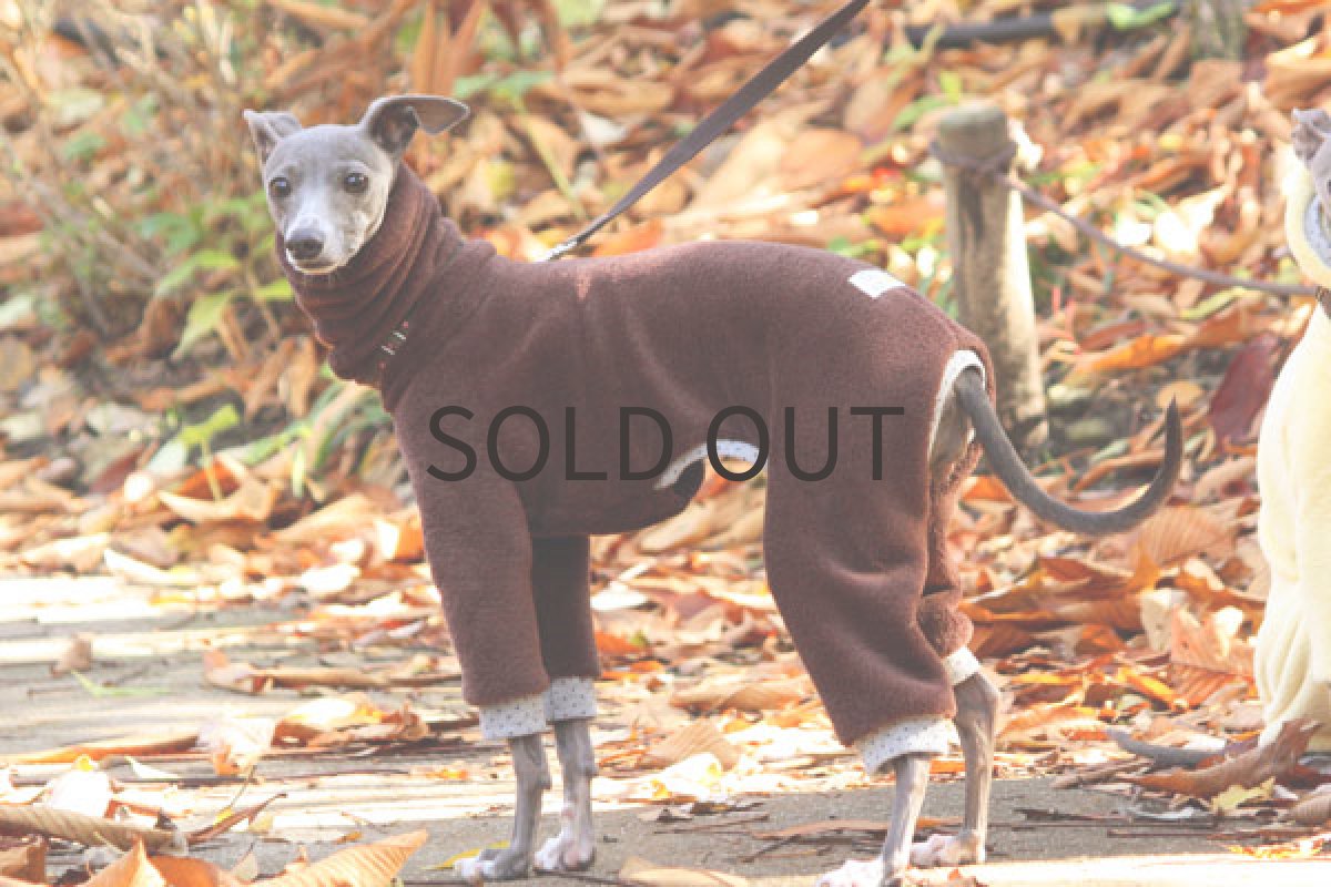 画像4: 両面マイクロファーのロンパース（ブラウン） (4)