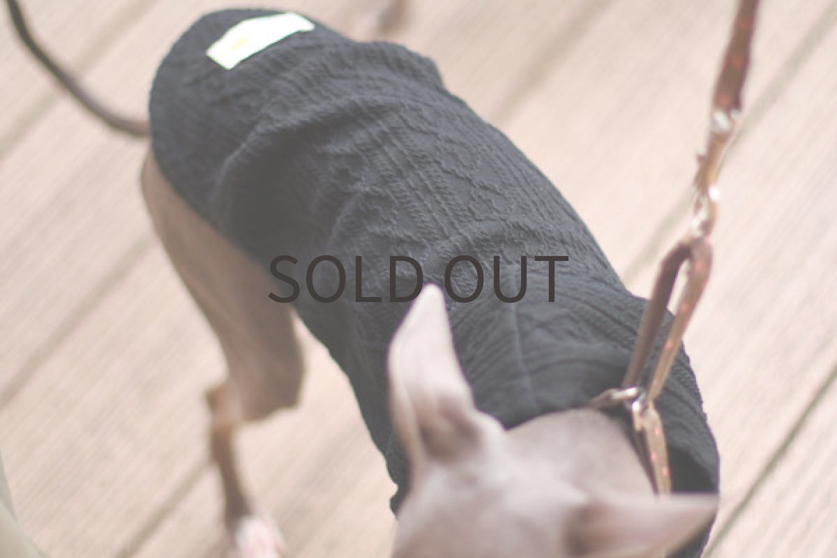 画像3: アラン風ベスト（ブラック） (3)