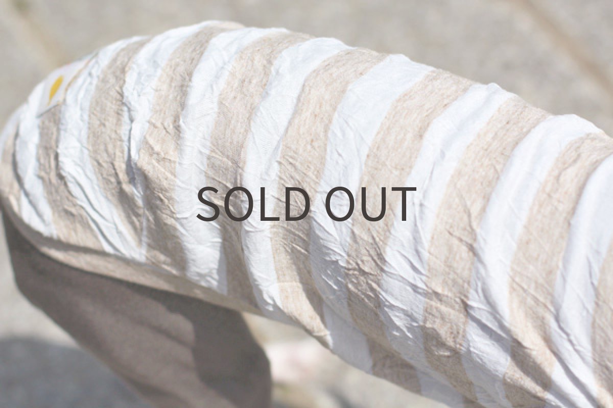 画像5: ワッシャーボーダー（ライトキャメル） (5)