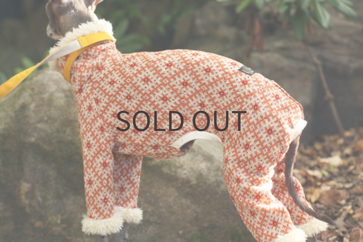 画像3: 雪柄ジャガード（オレンジ） (3)