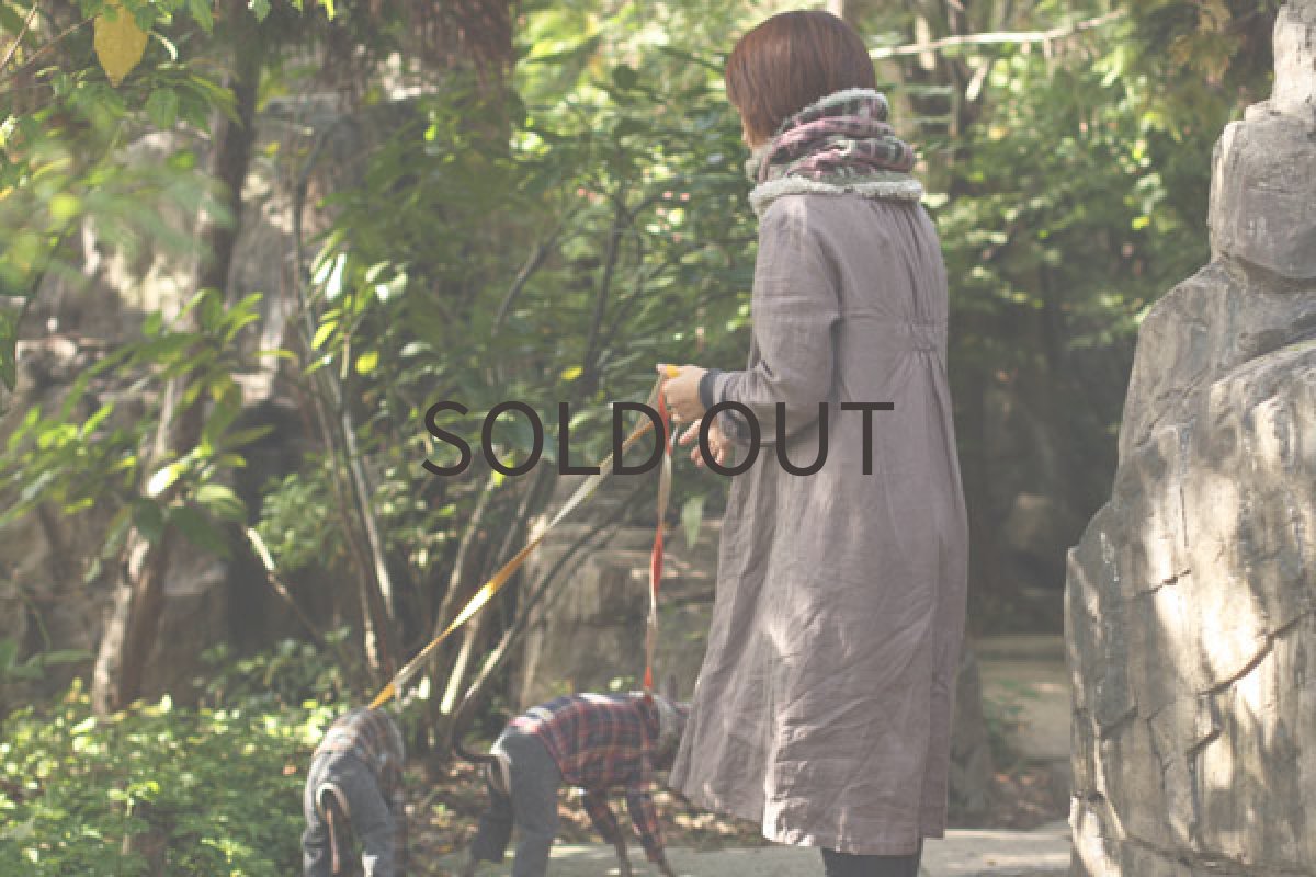 画像2: 愛犬とお揃い■フェルト風チェックのネックウォーマー (2)