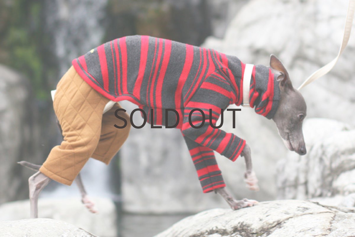 画像3: 裏起毛ボーダーとキルトパンツ (3)