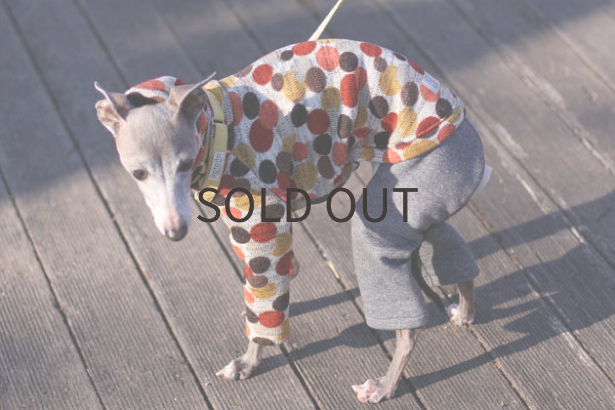 画像4: バルーンドットのロンパ（オレンジ） (4)