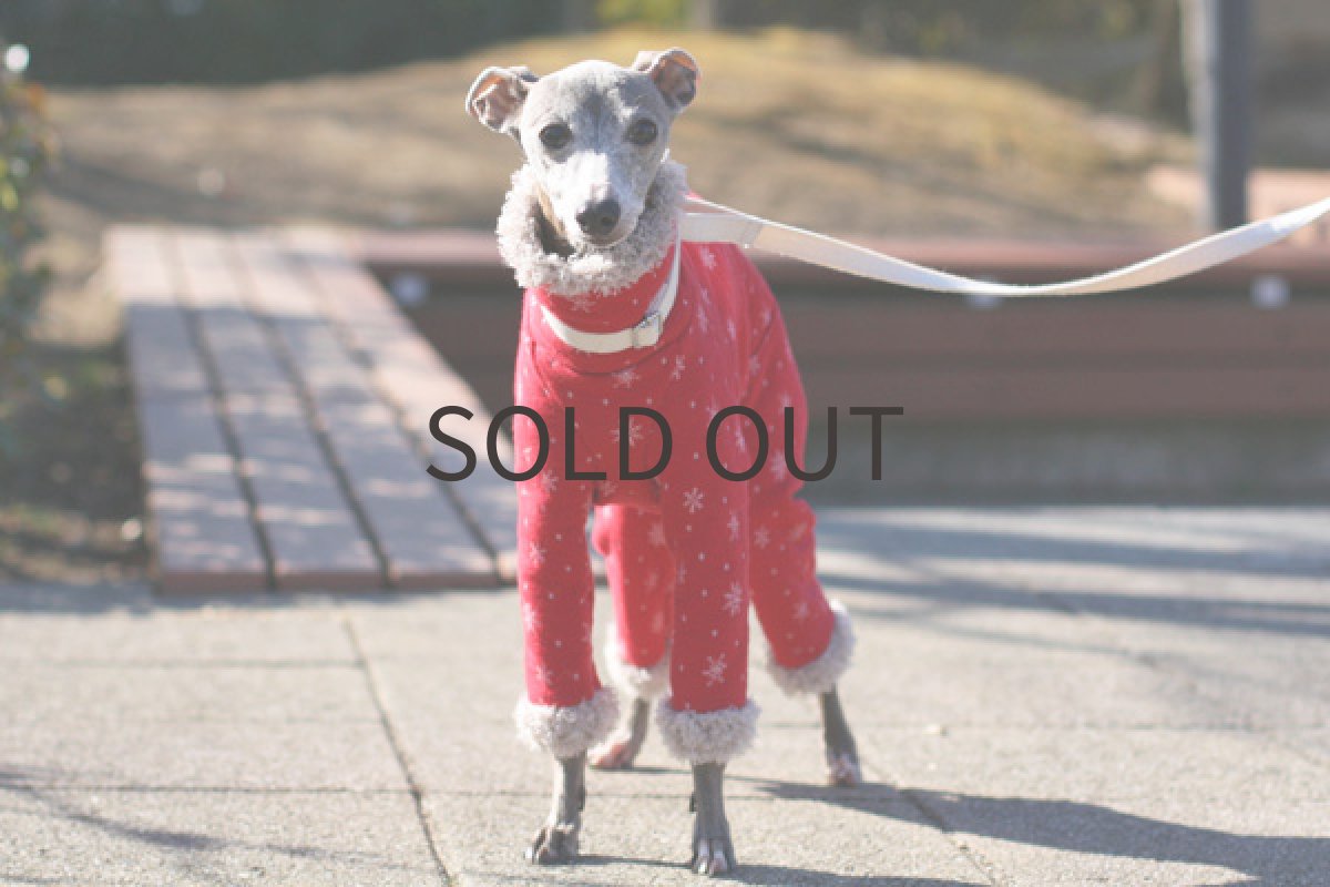 画像4: キルトニット*雪*（フレンチレッド） (4)