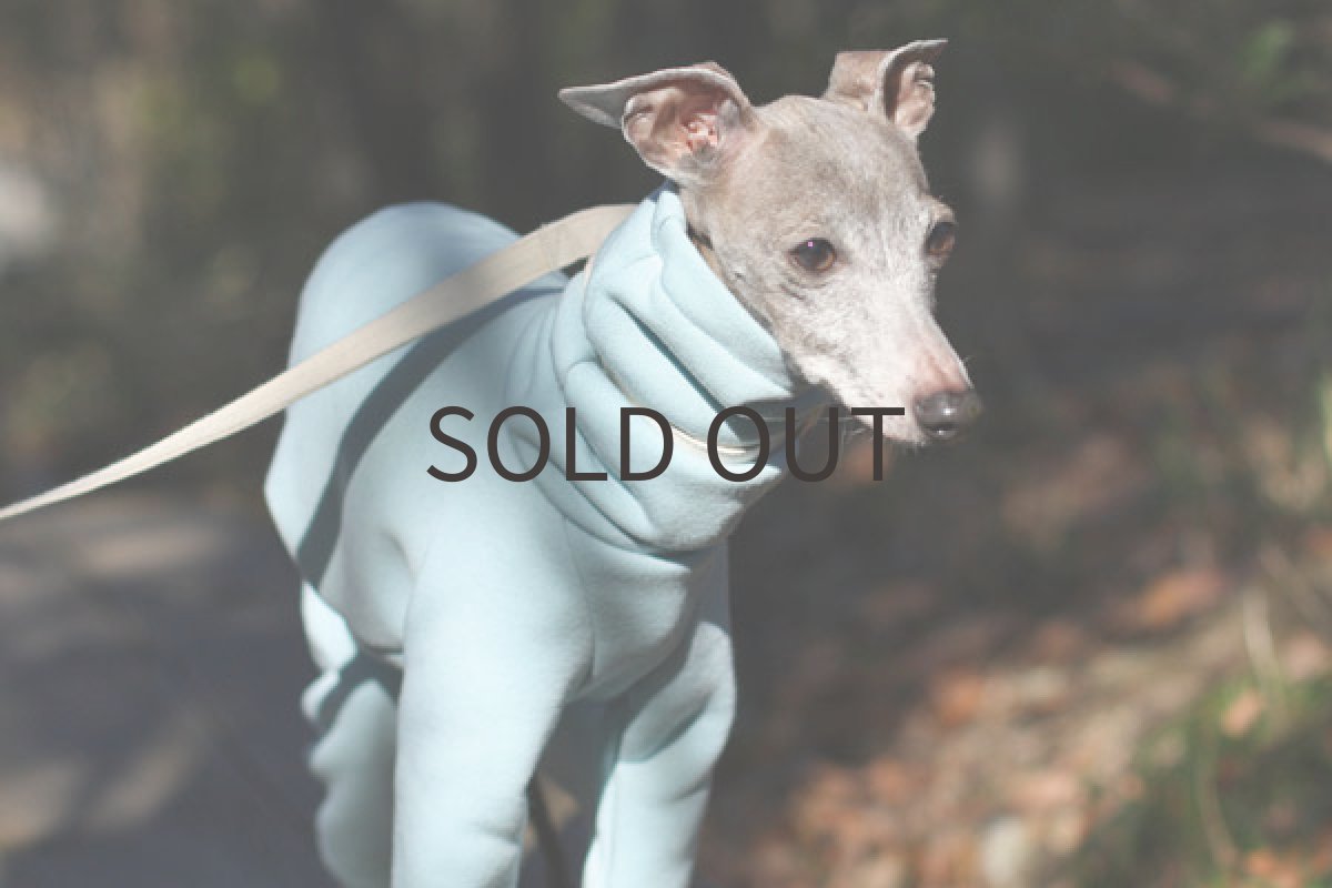 画像2: 裏起毛のトレーナーロンパ（みずいろ） (2)