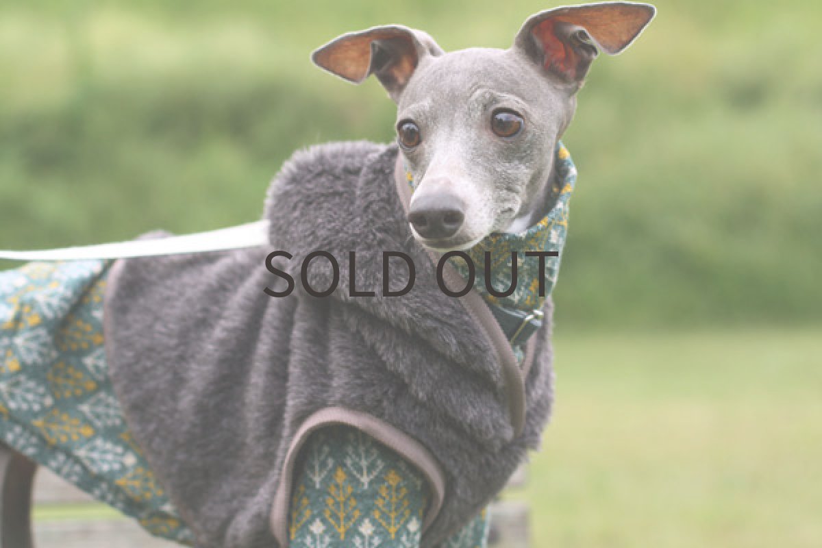 画像2: イタリー製アンゴラベスト（チャコール） (2)