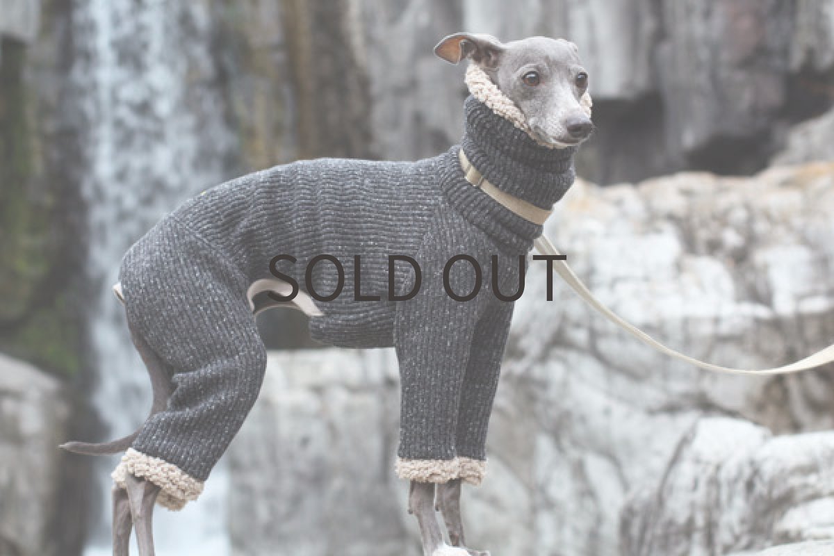 画像5: あぜ編みニットのロンパース (5)