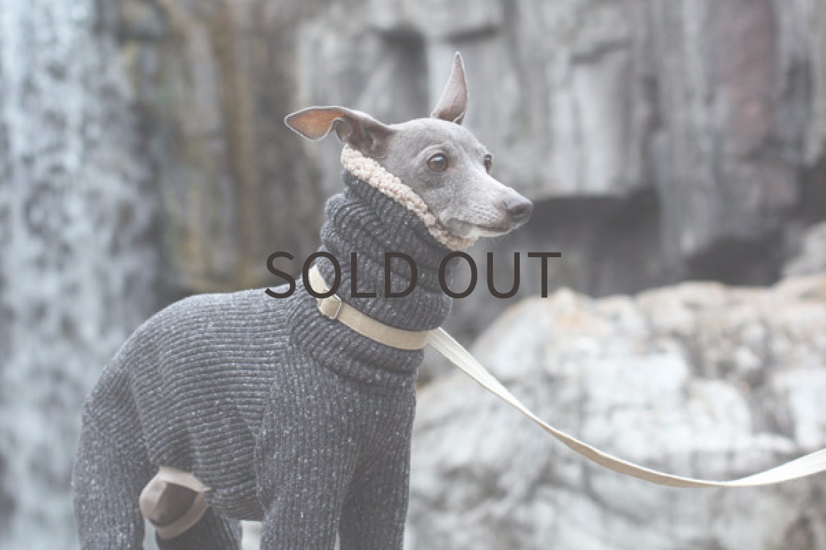 画像3: あぜ編みニットのロンパース (3)