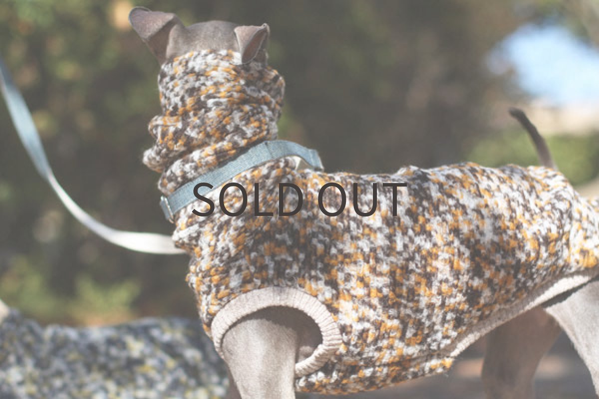 画像3: イタリー製ループジャガード（ブラウンオレンジ） (3)