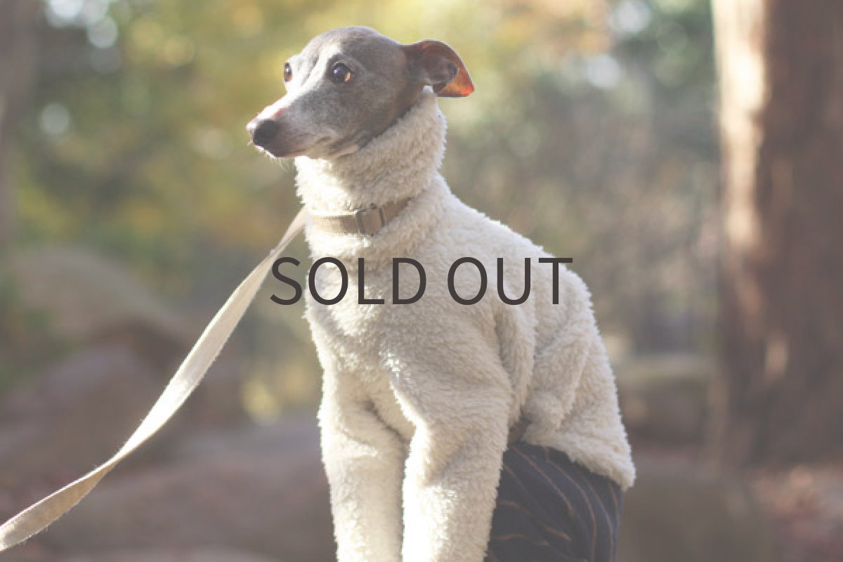 画像2: フワボア+圧縮ウールのパンツ（ホワイト） (2)