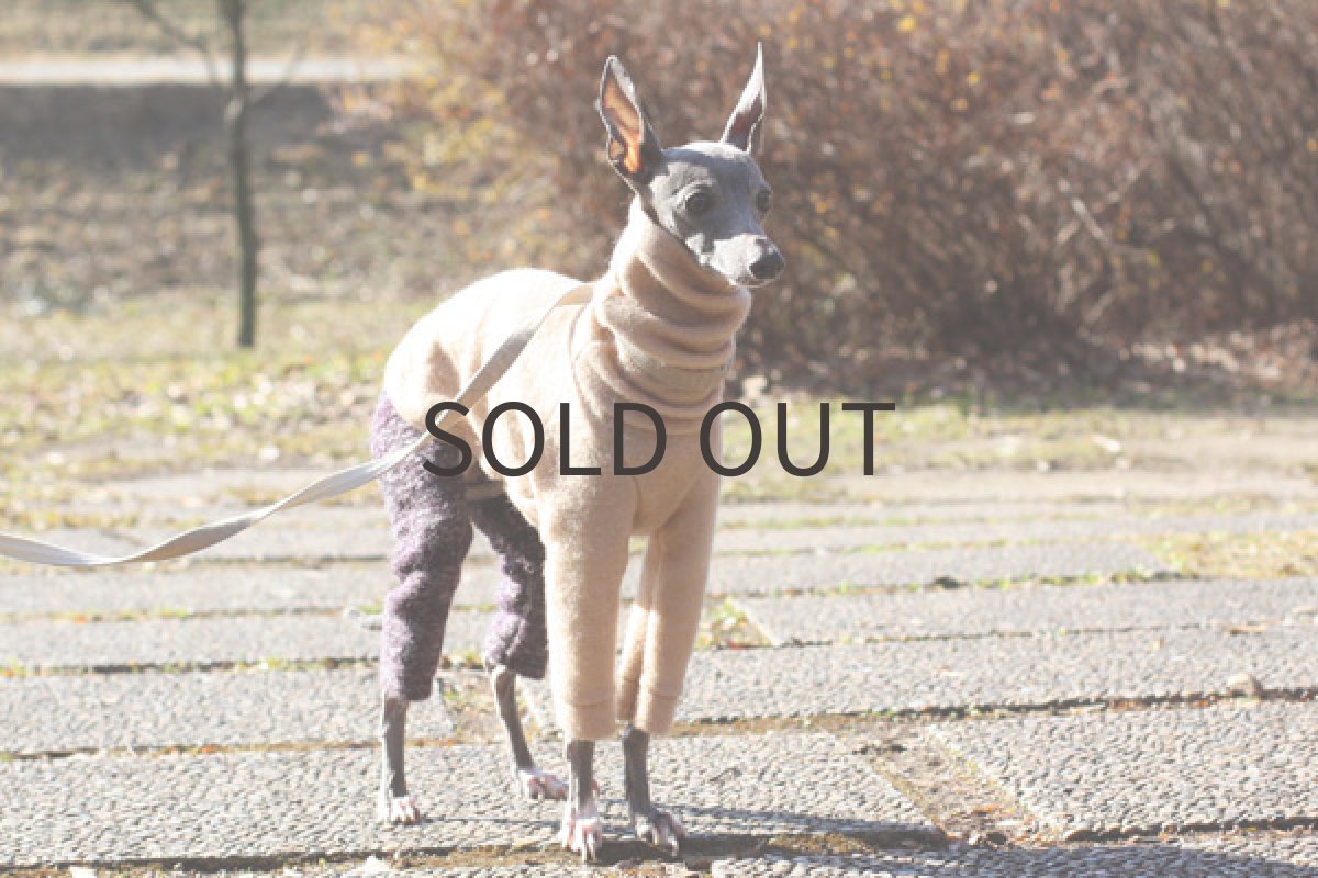 画像2: フェルト風カールニットのロンパース (2)