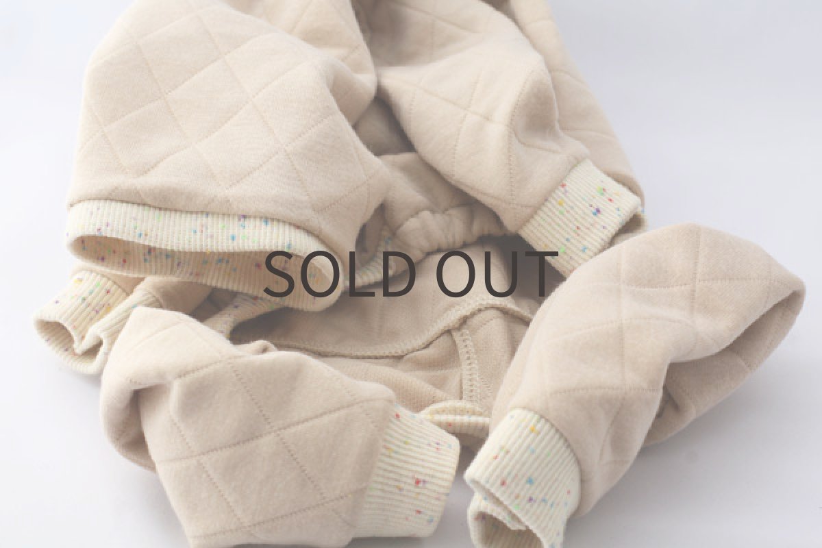 画像5: キルトニットのロンパ（ベージュ） (5)