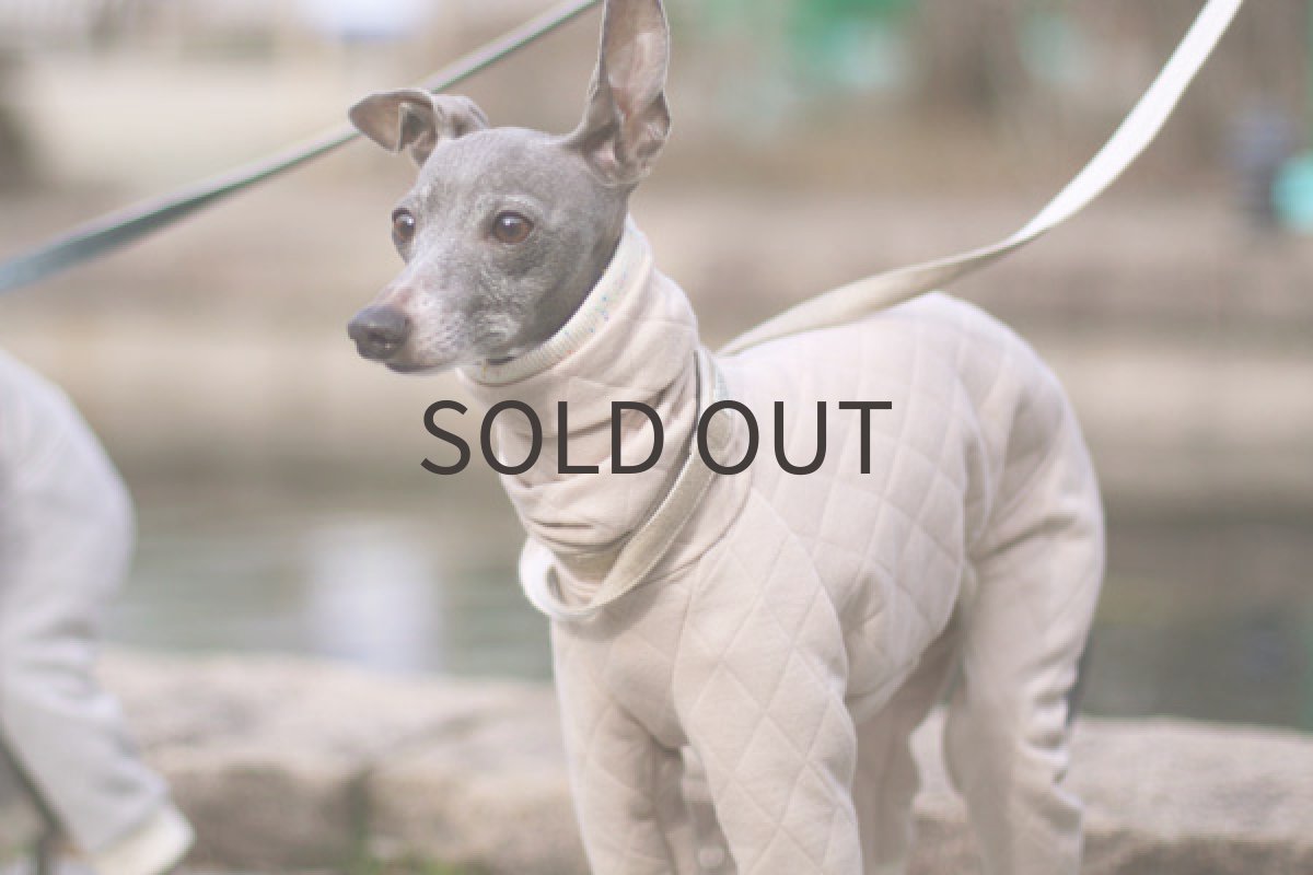 画像3: キルトニットのロンパ（ベージュ） (3)