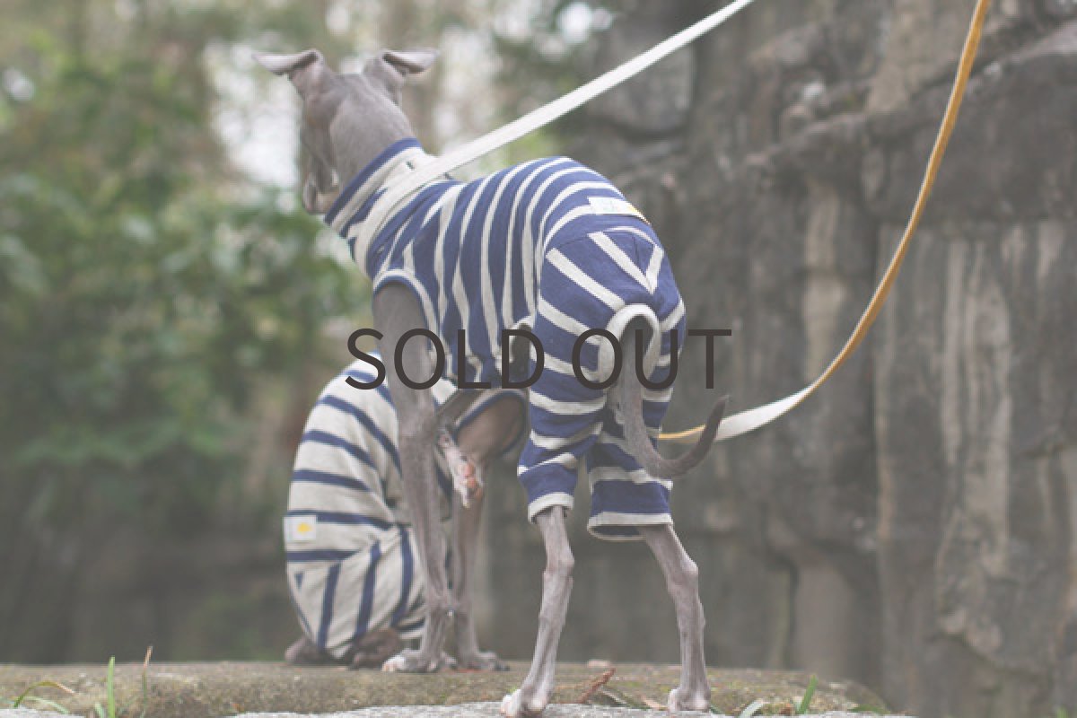 画像4: リネンニットのロンパ（ネイビー） (4)