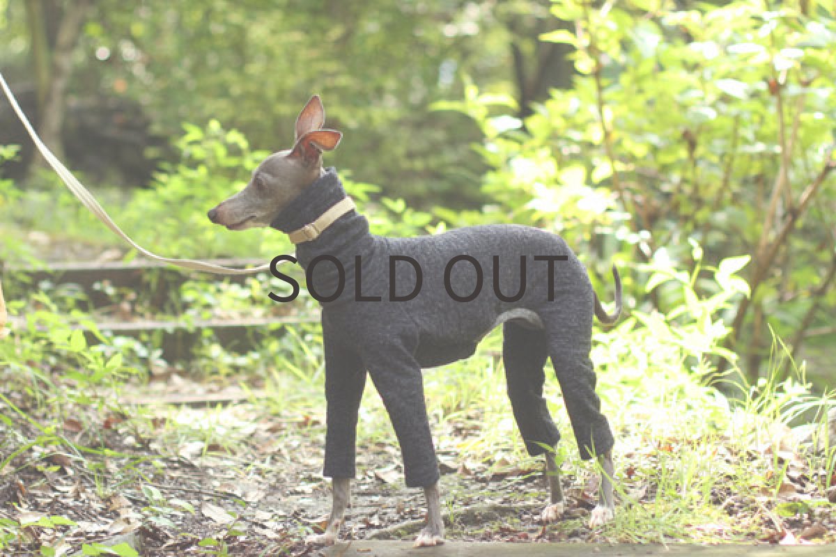 画像5: ウール混の接結ロンパ（霜降りブラック） (5)