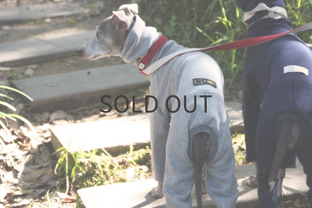 画像3: 裏起毛トレーナーロンパ（グレー） (3)