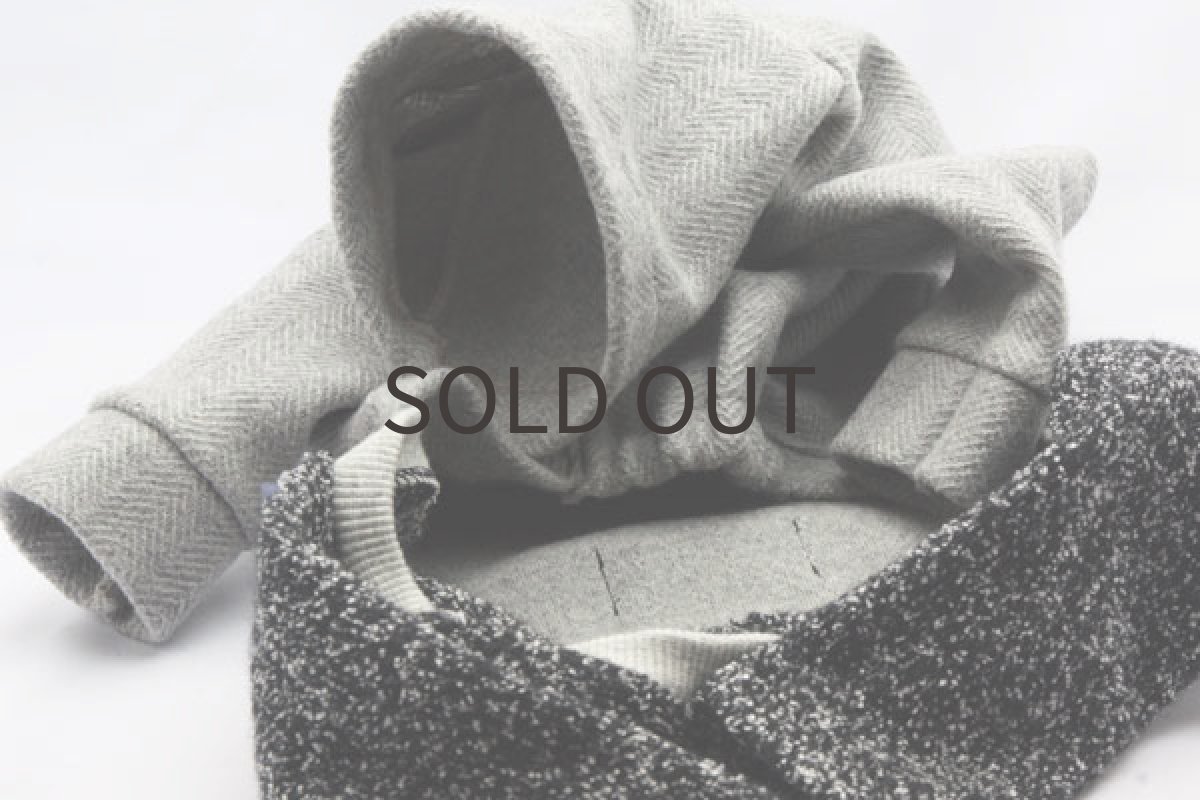 画像6: ヘリンボーン圧縮ウールのロンパ (6)