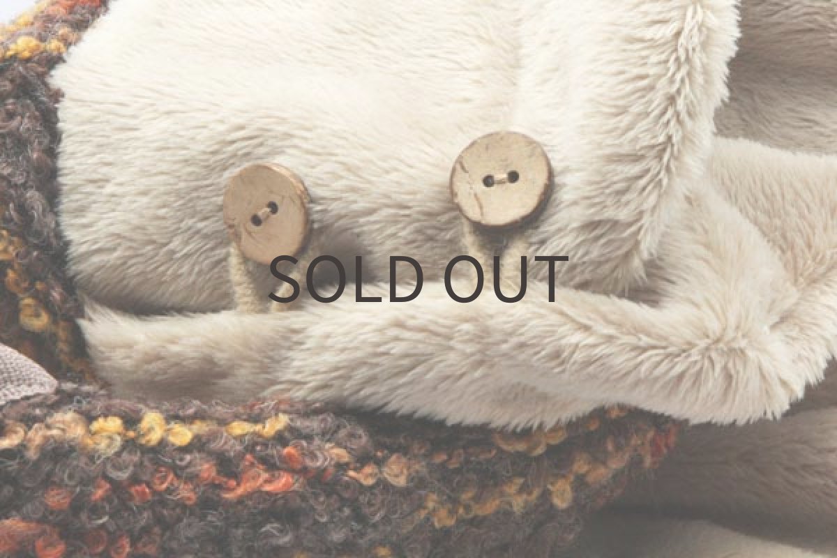 画像7: 裏全面ファーのダブルベスト(ブラウン) (7)