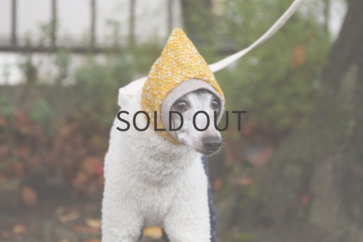 画像4: 接結ニットの雫スヌード（イエロー） (4)