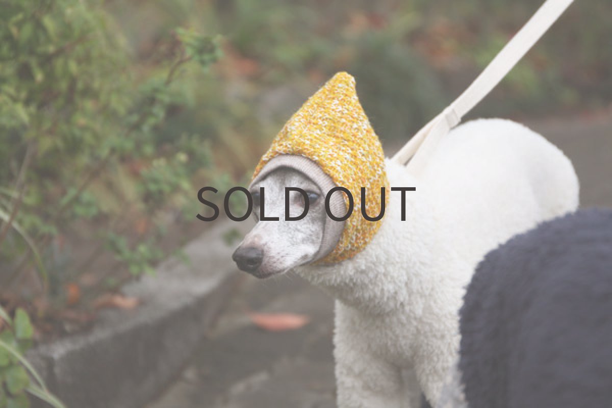 画像3: 接結ニットの雫スヌード（イエロー） (3)