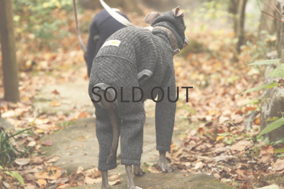 画像4: スライバーニットのロンパ（チャコール） (4)