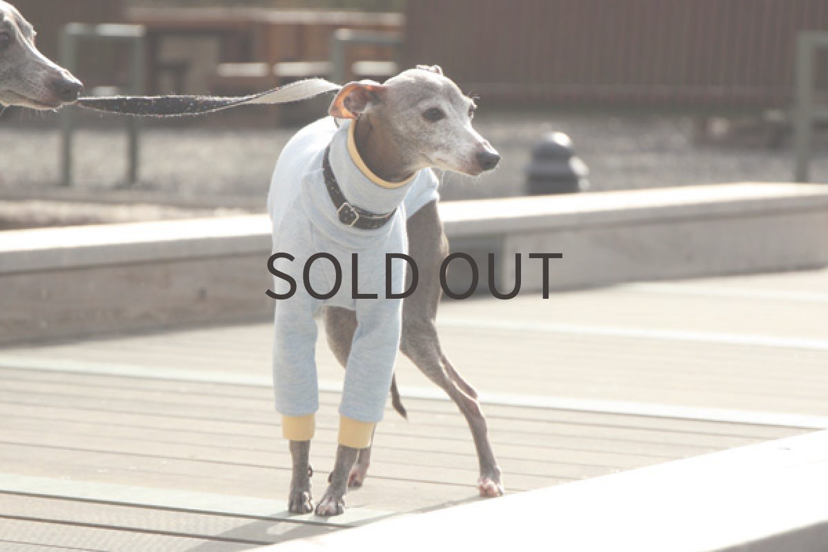 画像3: 霜降りブルーのトレーナーシャツ (3)