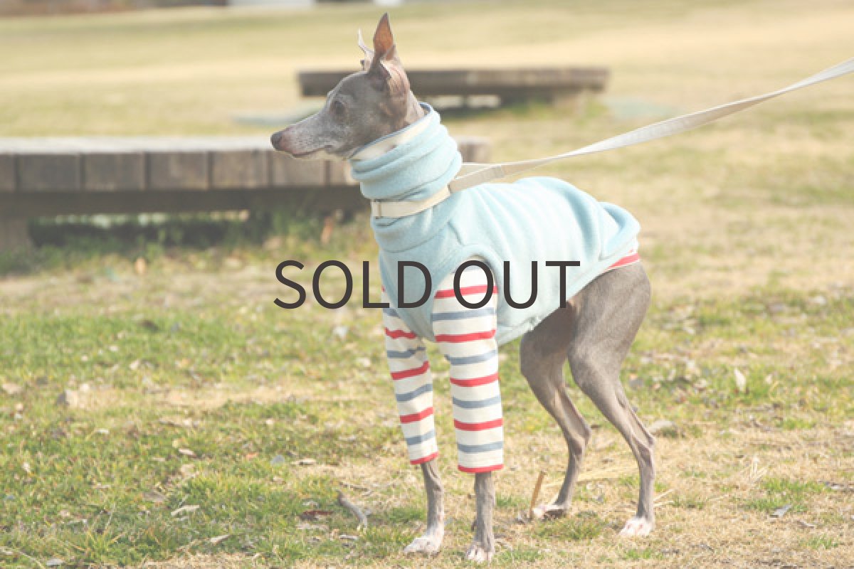 画像2: 毛玉防止加工ノースリーブフリース(ライトブルー) (2)