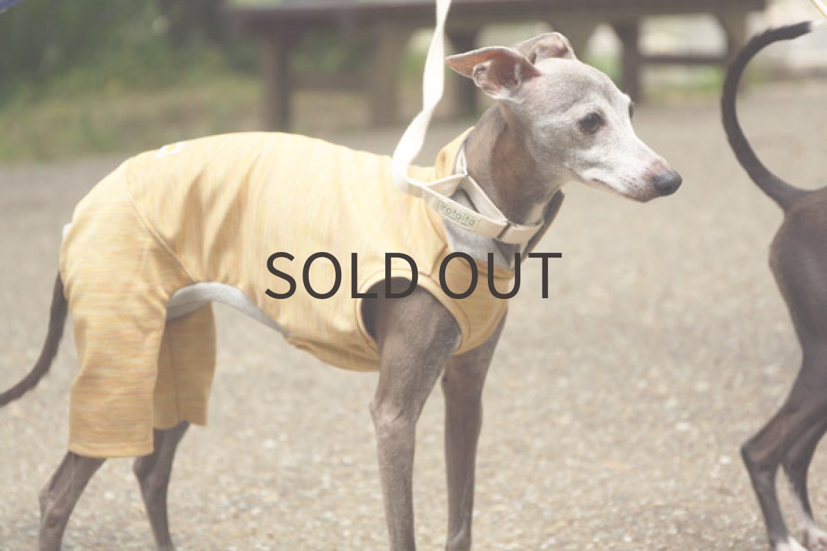 画像2: リネンのリバーシブルロンパ(イエロー) (2)