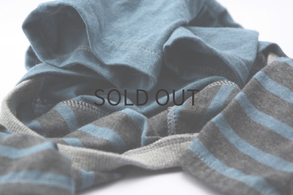 画像6: 天竺ニットのロンパース(ブルー) (6)