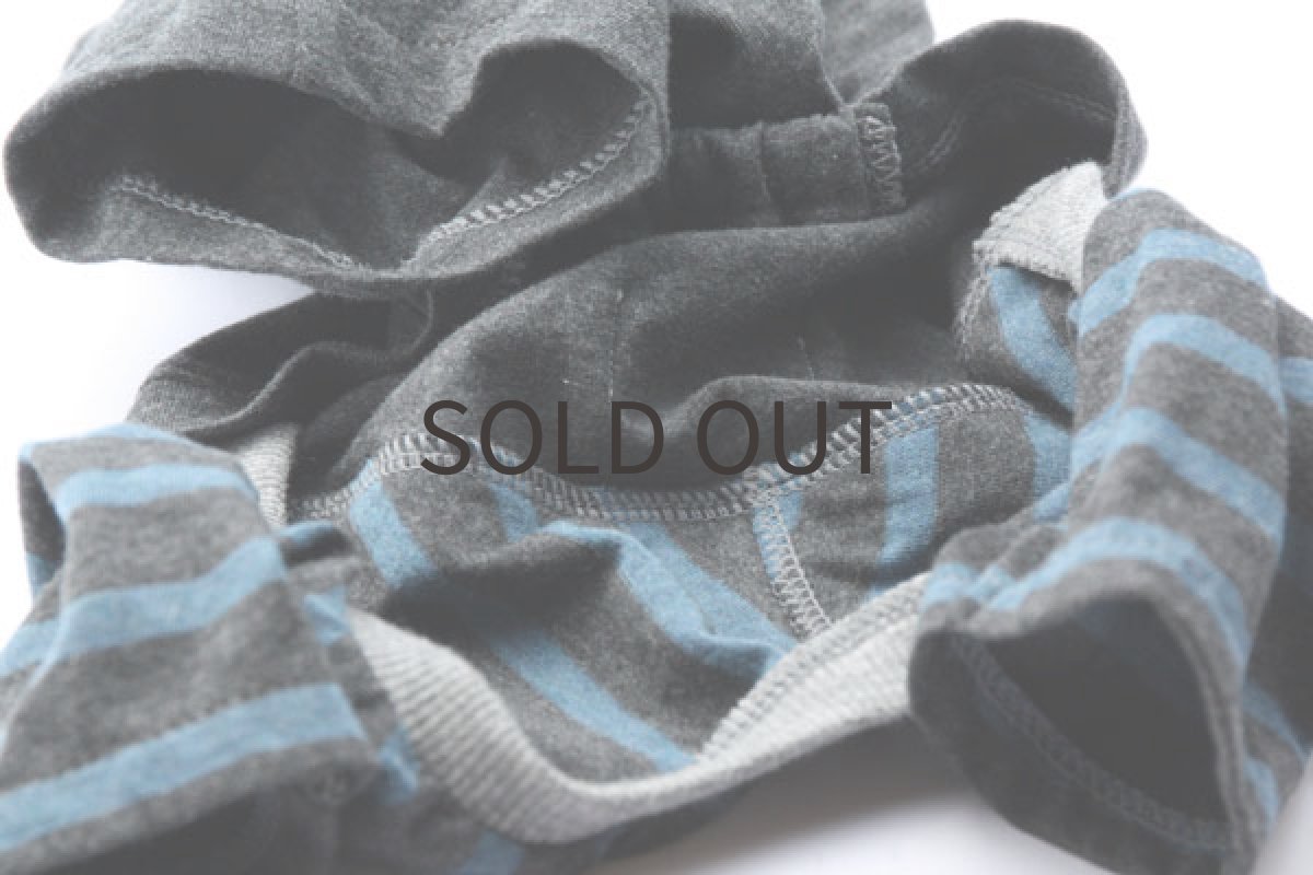 画像6: 天竺ニットのロンパース(チャコール) (6)