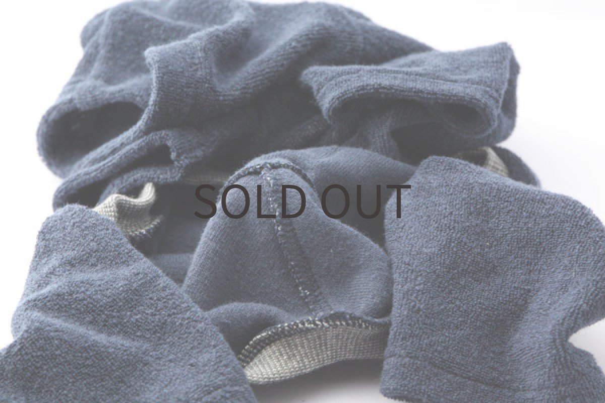 画像6: 綿麻パイルのロンパ（ネイビー） (6)