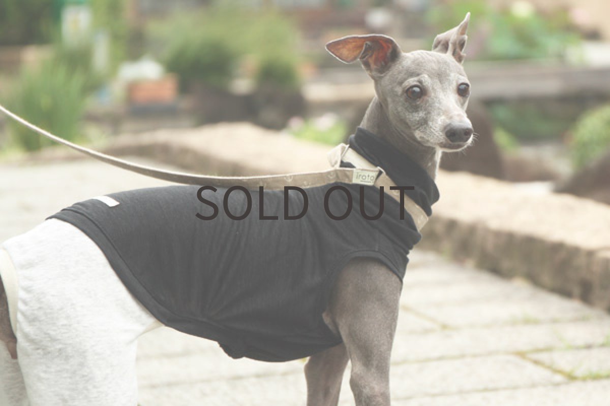 画像2: リネン100％ロンパース（ボディ：ブラック） (2)