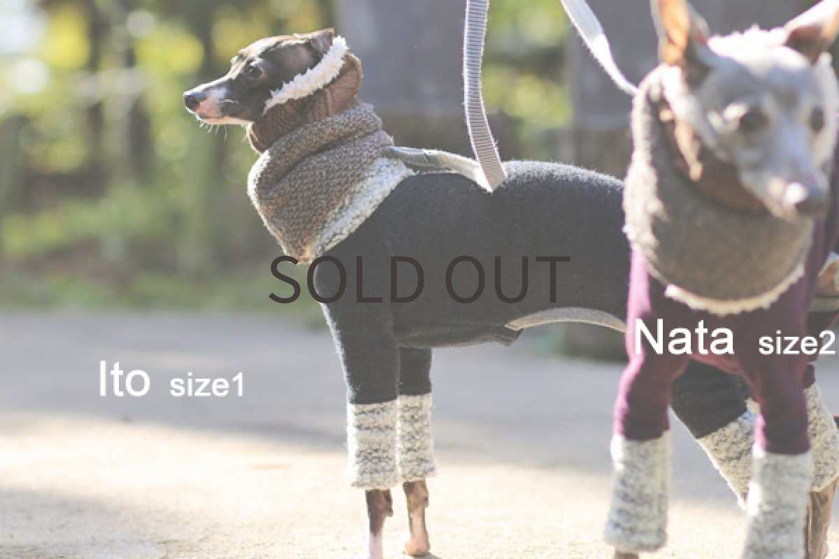 画像4: twotoneネックウォーマー（グレー） (4)