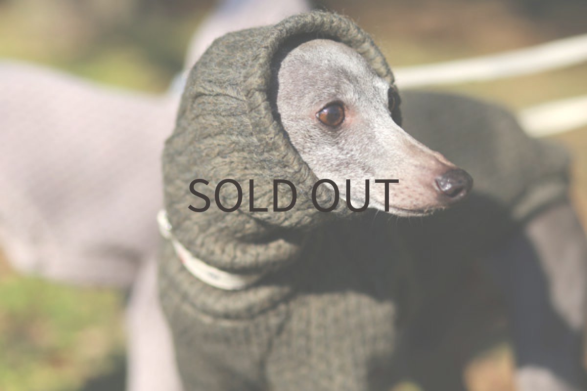 画像4: イタリー縄編みニット（カーキ） (4)