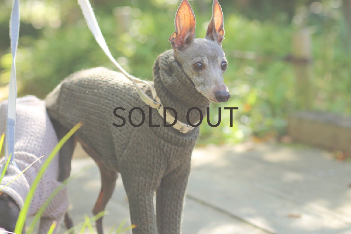 画像5: イタリー縄編みニット（カーキ） (5)