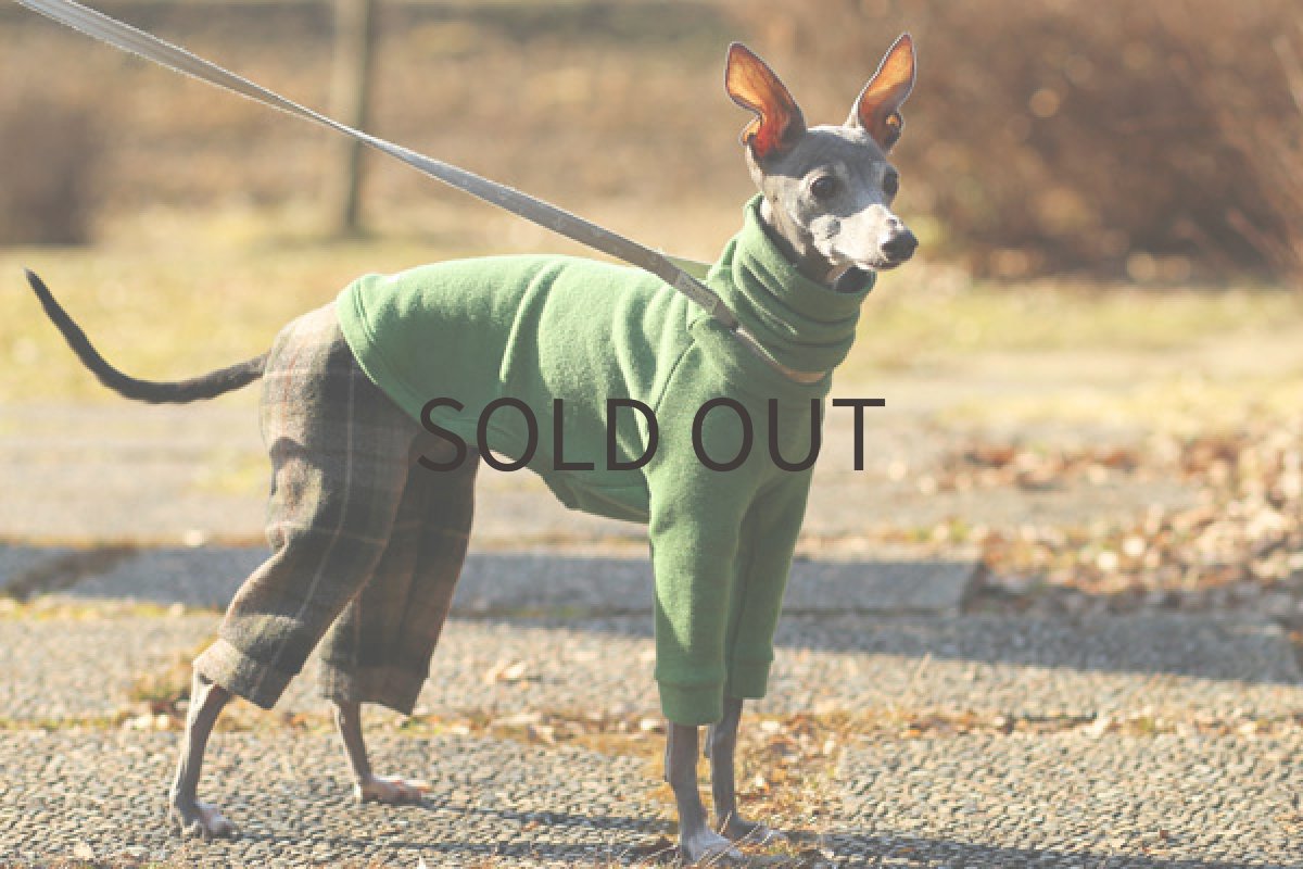 ウールチェックツイードのパンツ3