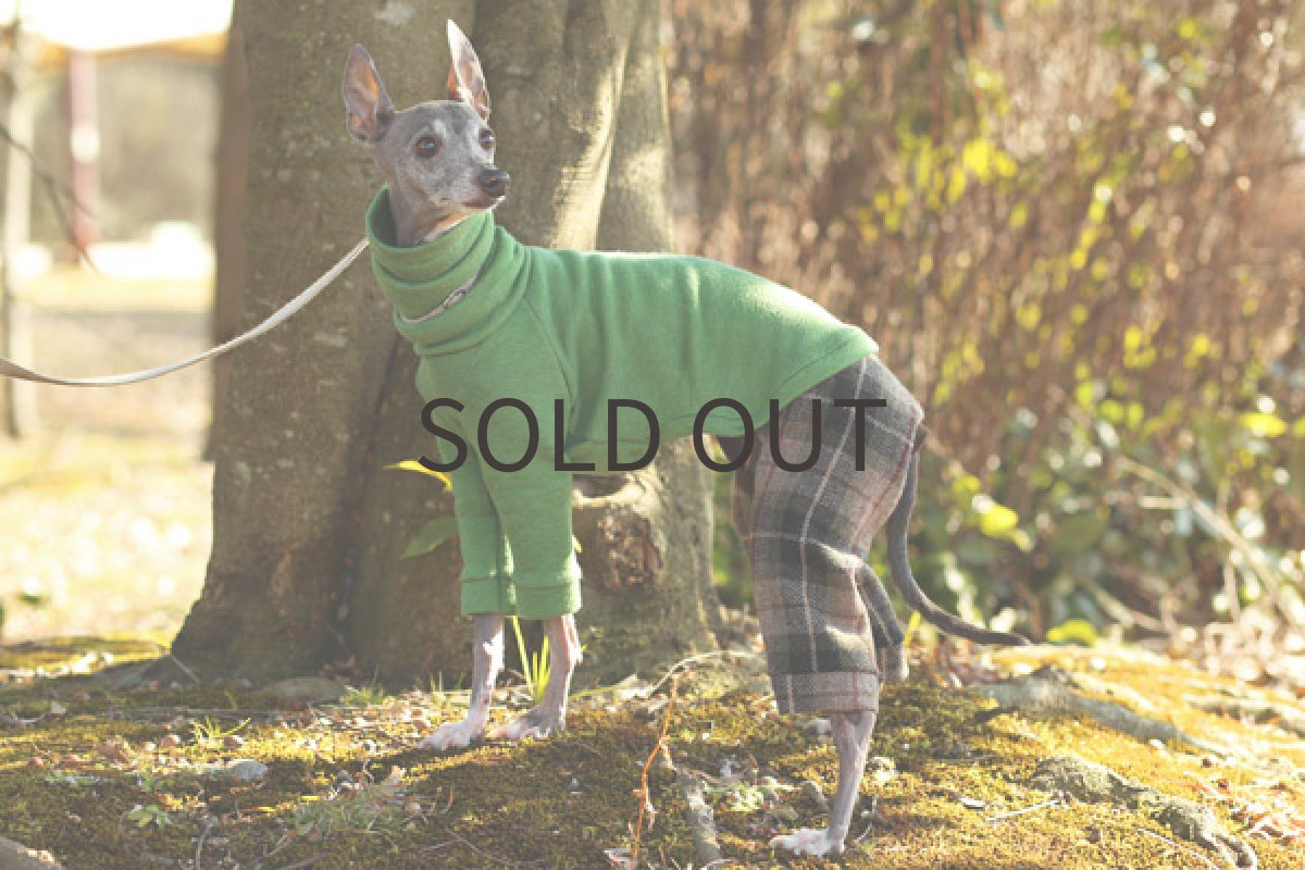 ウールチェックツイードのパンツ2