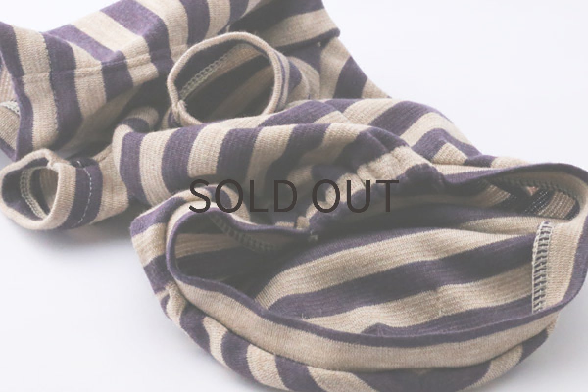 画像6: ポンチニット（ベージュ×パープル） (6)