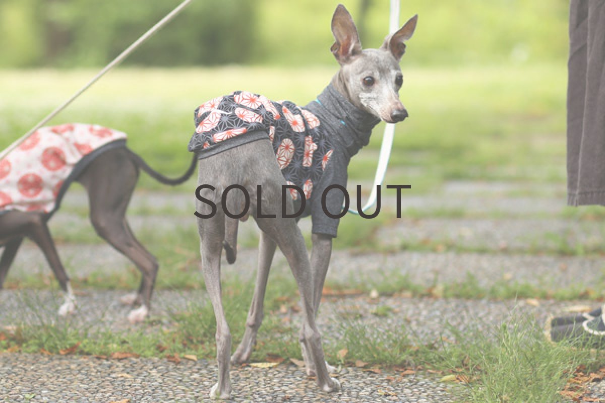 画像3: 和柄ちりめん風（黒） (3)