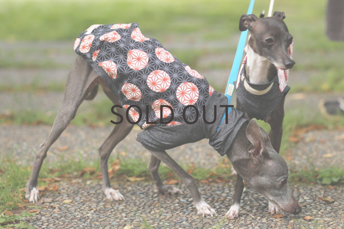 画像2: 和柄ちりめん風（黒） (2)