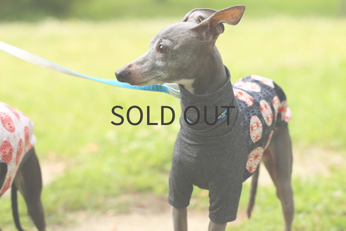 画像4: 和柄ちりめん風（黒） (4)